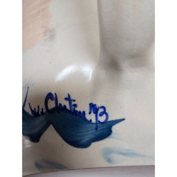 Handcrafted Ellis Prod. Marshall TX Stoneware Pottery Bowl Artist Signed - Picture 5 of 12